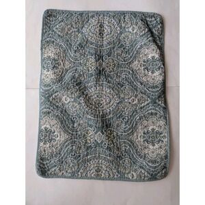 Tommy Bahama Home Pillow Shams 27 X 21 Green Paisley Quilted